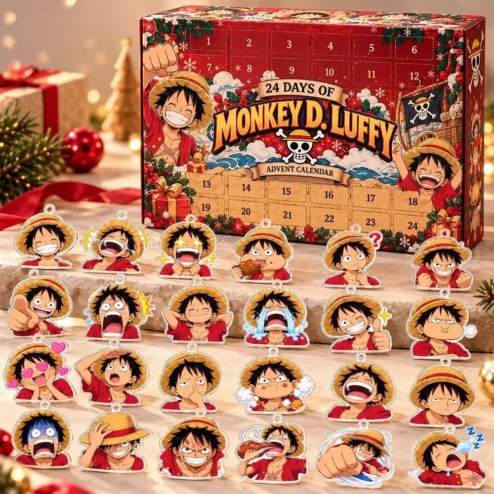 One Piece Monkey D Luffy Concept Fan Advent Calendar Christmas Countdown Gifts For One Piece Fans - Foxy23shop