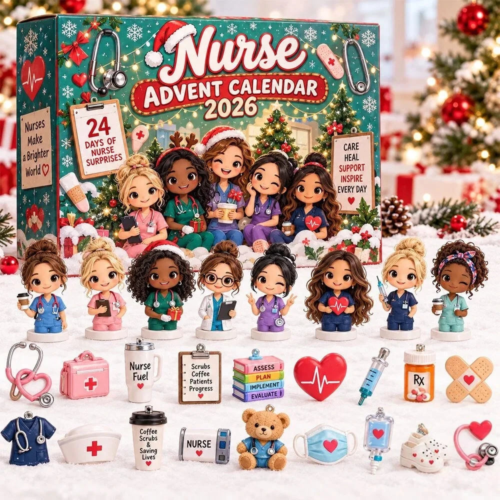 Nurse Advent Calendar 2026 24 Days Of Christmas Xmas Countdown Gift For Besties - Foxy23shop