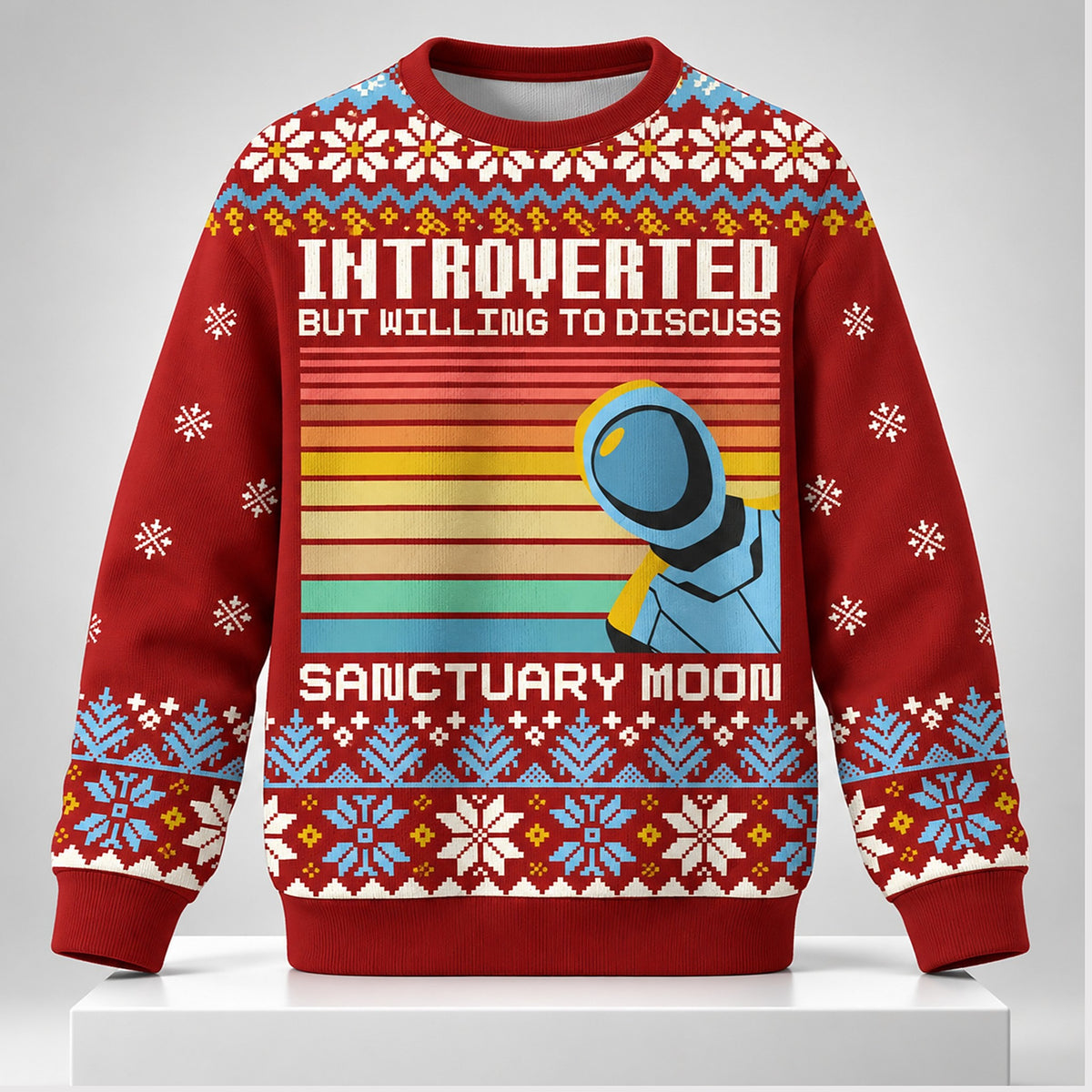 Introverted But Willing To Discuss Christmas 2026 Ugly Sweater Xmas Clothing Gifts For Besties - Foxy23shop