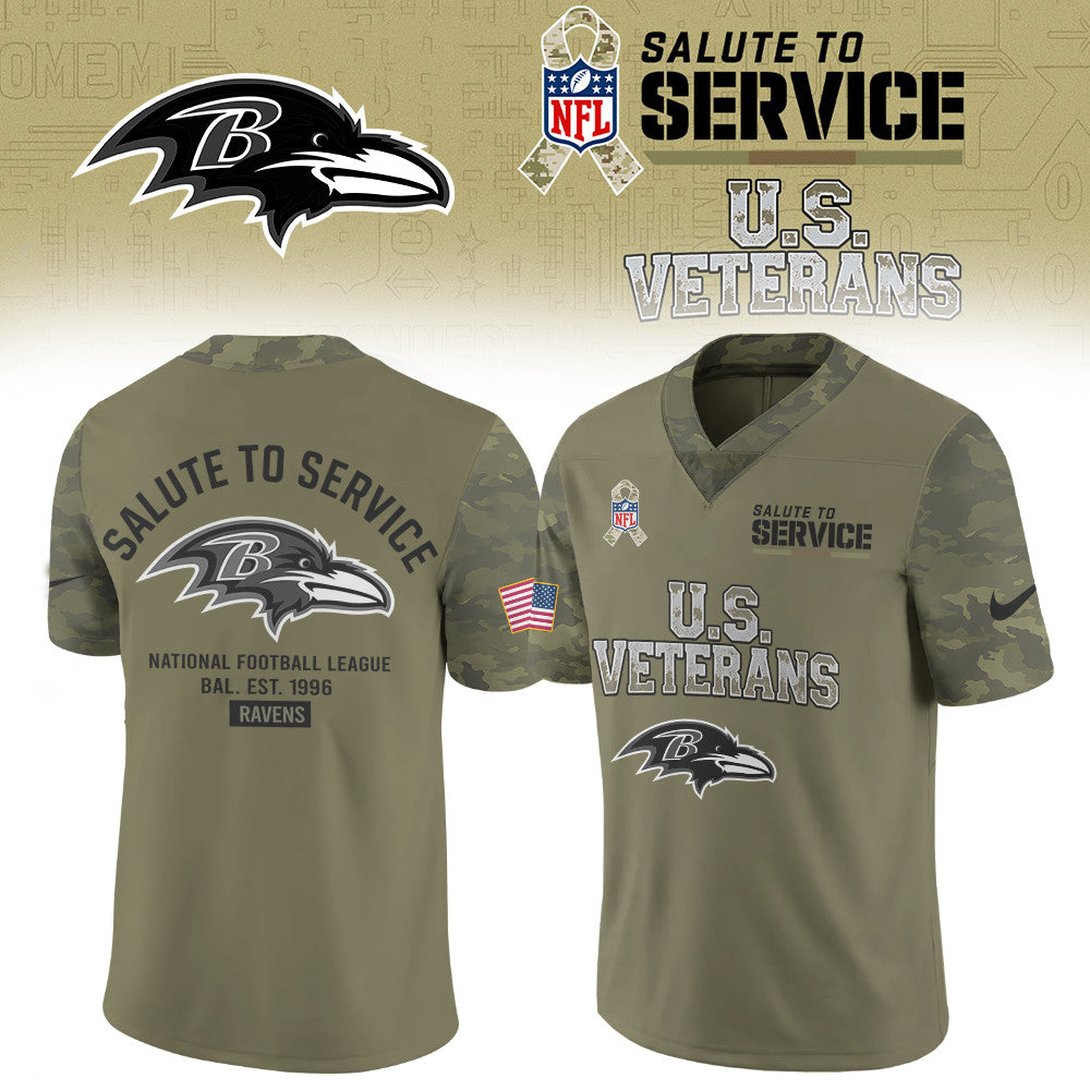 Denver Broncos Merch NFL 2026 Salute To Service Jersey Gifts For Ravens Flock - Foxy23shop