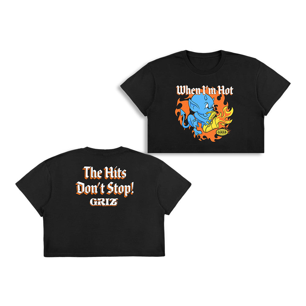 Griz Valley Of The Seven Stars Merch When I'm Hot Devil Cropped Shirt Griz Lover Gift - Foxy23shop