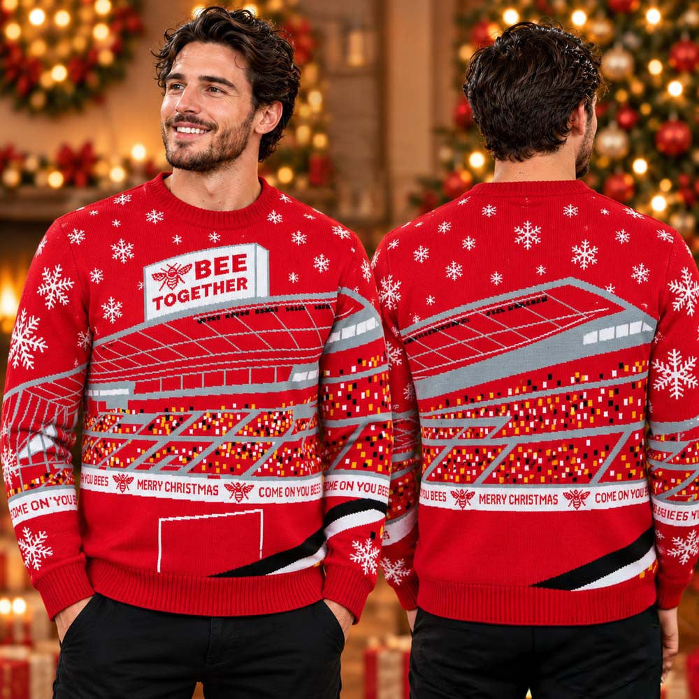 Brentford Bee Together Stadium Christmas Ugly Sweater Brentford Clothing Soccer Fan Gear - Foxy23shop