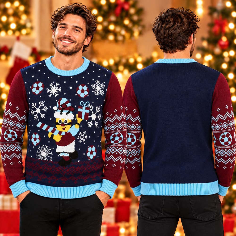 Burnley FC Mascot Christmas Ugly Sweater Burnley Xmas Apparel Gift For Soccer Lover - Foxy23shop