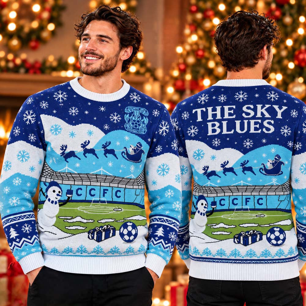 Coventry City FC The Sky Blues Ugly Christmas Sweater Coventry City Clothing Gifts For Fans - Foxy23shop
