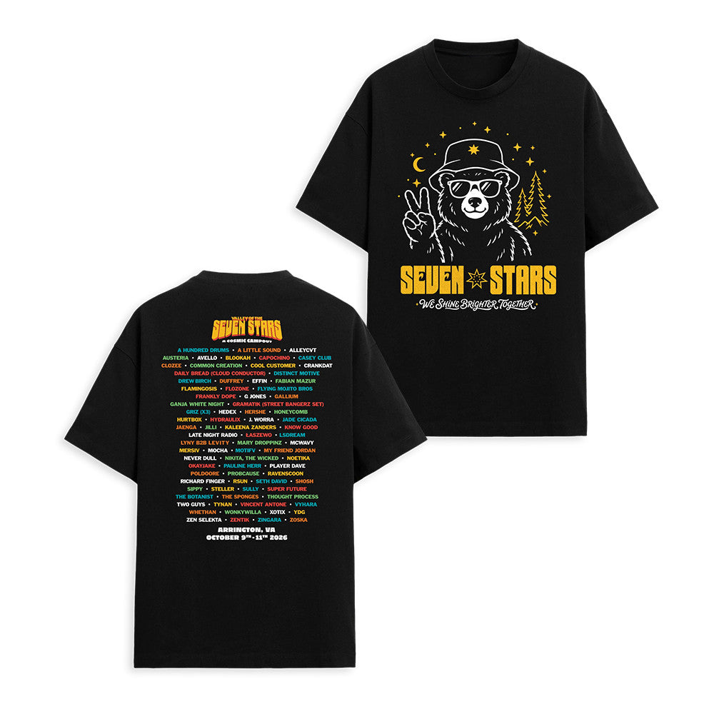 Griz Valley Of The Seven Stars Merch 26 Line Up T-Shirt Griz Lover Presents - Foxy23shop