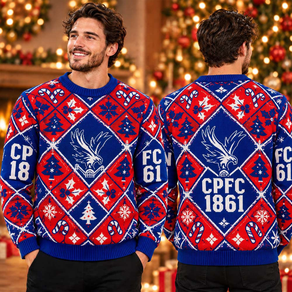 Crystal Palace CPFC 1861 Christmas Ugly Sweater Xmas Gifts For Crystal Palace Fans - Foxy23shop