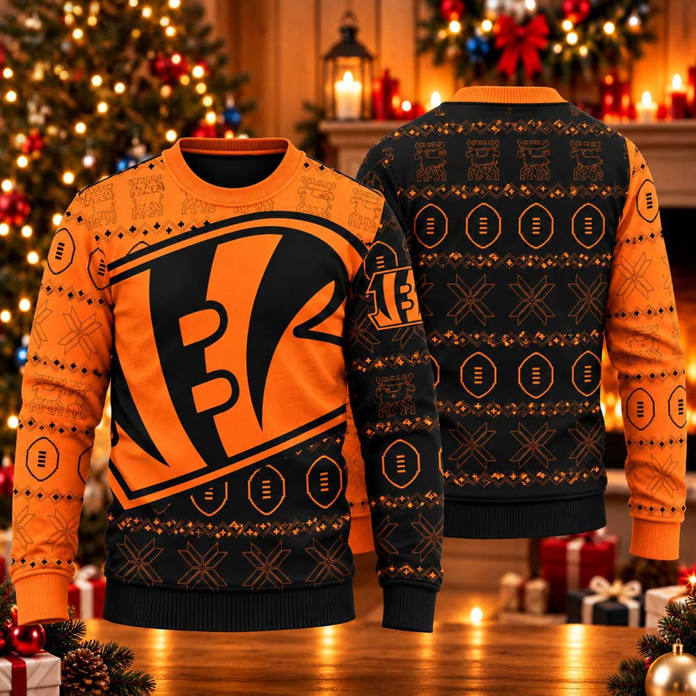 Cincinnati Bengals NFL 2026 Ugly Christmas Sweater Cincinnati Bengals Merch Fan Gear - Foxy23shop