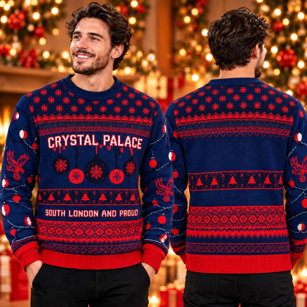 Crystal Palace South London And Proud Christmas Ugly Sweater Crystal Palace Merch Fan Gear - Foxy23shop