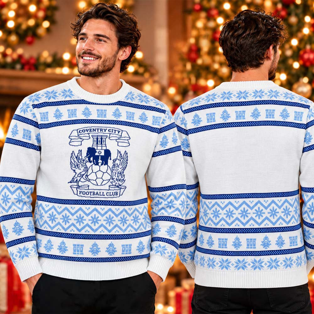 Coventry City FC Logo Christmas Ugly Sweater Coventry City Merch Gift Idea For Fans - Foxy23shop