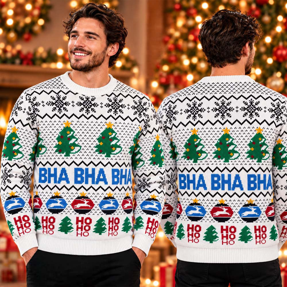 Brighton And Hove Albion BHAFC Hohoho Christmas Ugly Sweater Xmas Gifts For Soccer Lovers - Foxy23shop