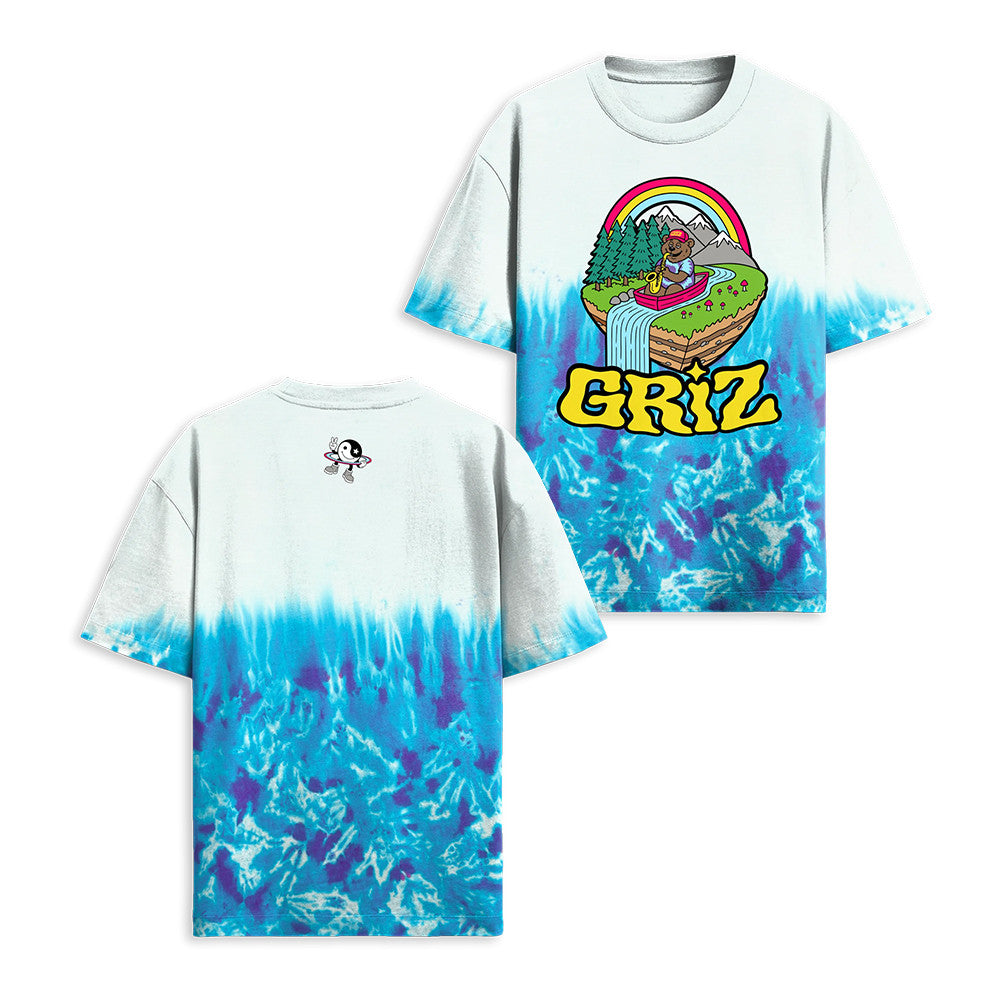 Griz Valley Of The Seven Stars Merch Planet In Waterfall T-Shirt Cool Gifts For Griz Fans - Foxy23shop