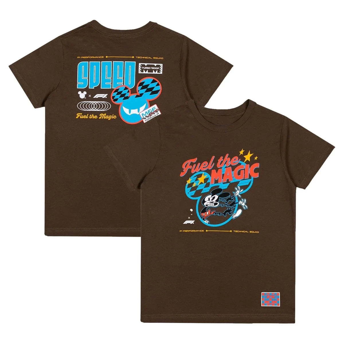 Formula 1 X Disney Fuel The Magic T-Shirt Brown Disney Formula Merch Gifts For Lovers - Foxy23shop