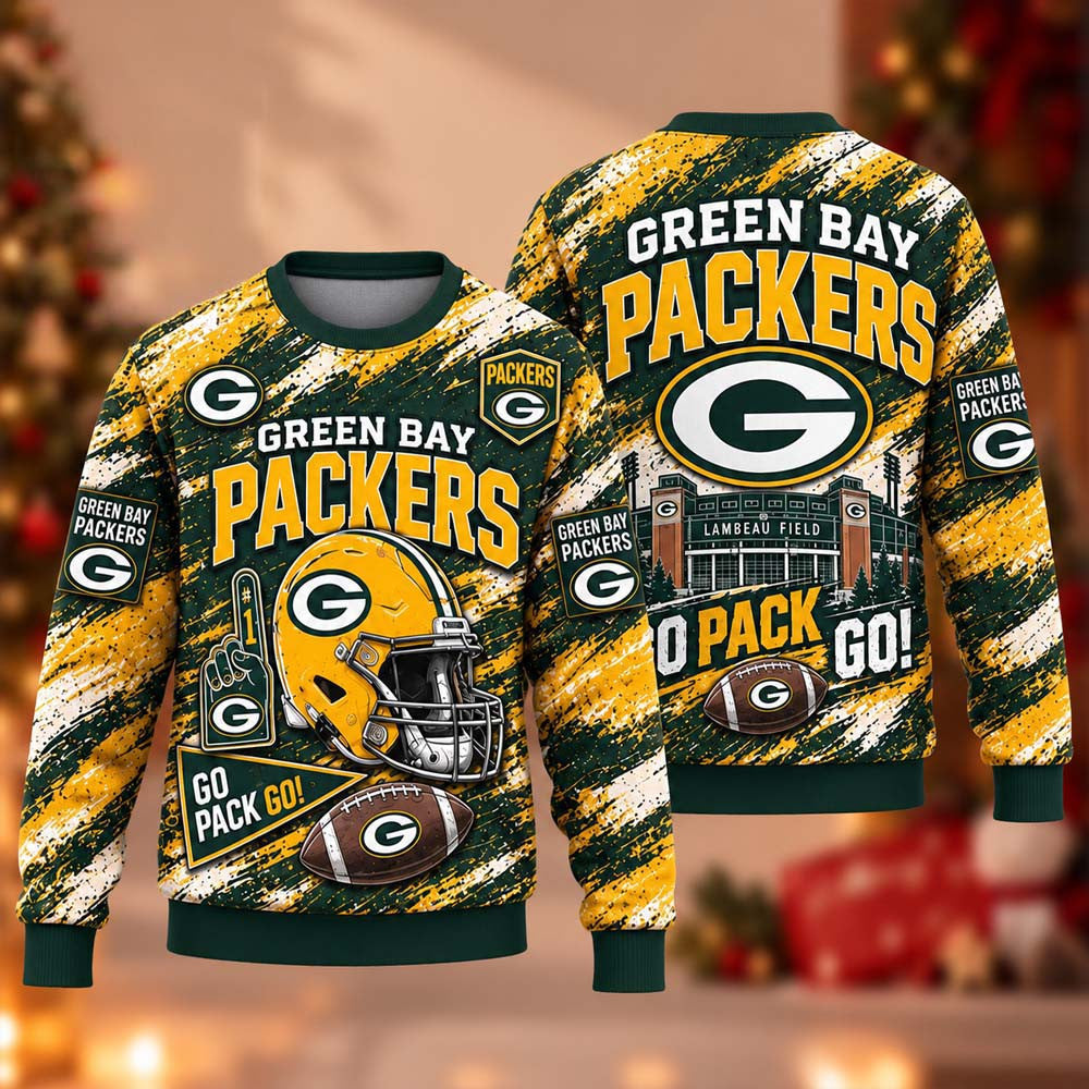 Green Bay Packers 2026 NFL Ugly Christmas Sweater Xmas Gifts For Packers Fans - Foxy23shop
