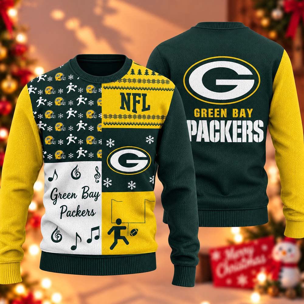 Green Bay Packers X NFL 2026 Ugly Christmas Sweater 2026 Packers Apparel Fan Gear - Foxy23shop