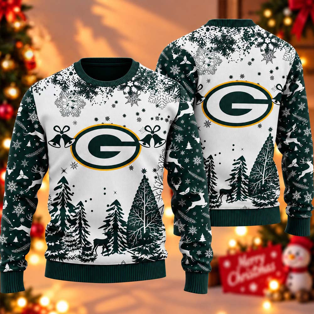 NFL Green Bay Packers Xmas 2026 Ugly Christmas Sweater Xmas Gifts For Packers Fans - Foxy23shop
