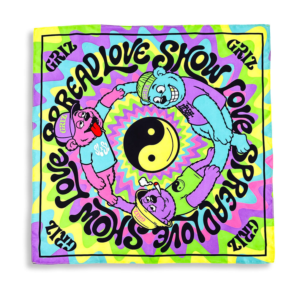 Griz Valley Of The Seven Stars Merch Bear Party Bandana Griz Accessories Gift Ideas - Foxy23shop