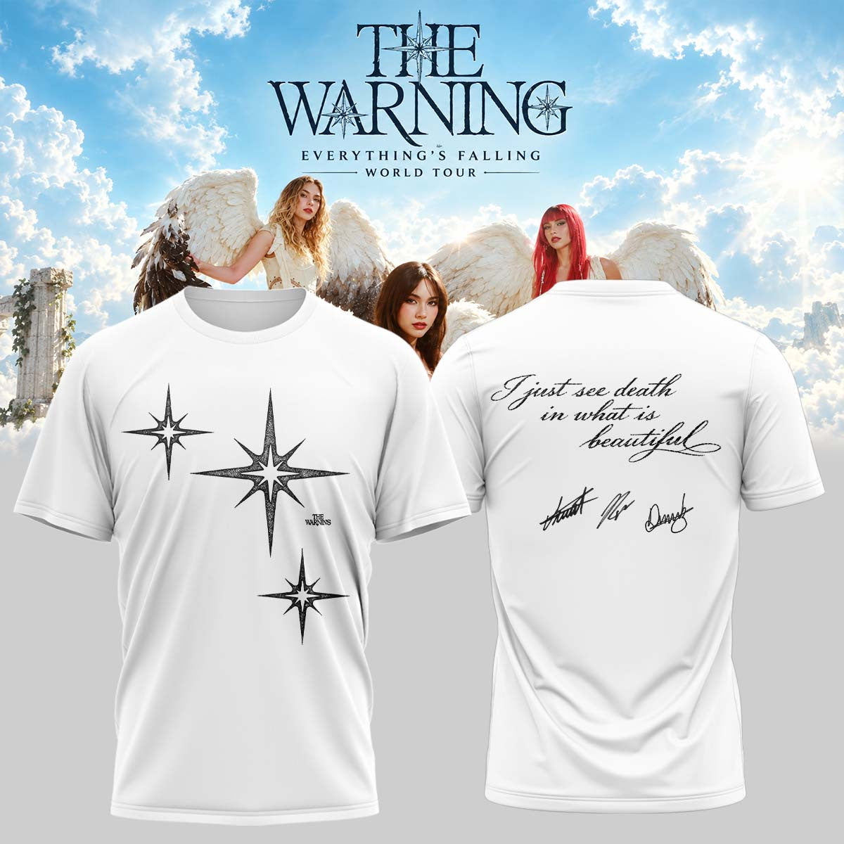 The Warning Merch Everything's Falling Tour Signature Shirt Gift For The Warning Fans - Foxy23shop