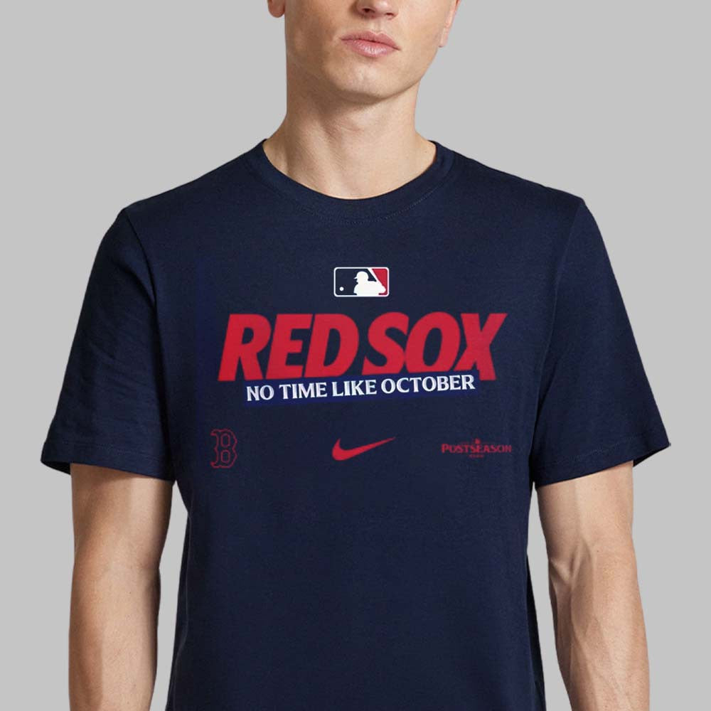 Boston Red Sox 2026 MLB Postseason Authentic Collection Legend No Time Like October T-Shirt Fan Gear - Foxy23shop