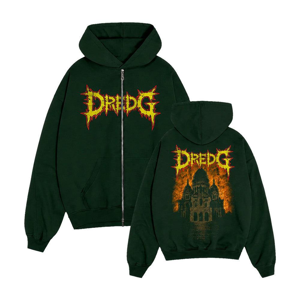 Dredg Merch Metal Roots Zip Up Hoodie Dredg Apparel Rock Fan Gifts - Foxy23shop
