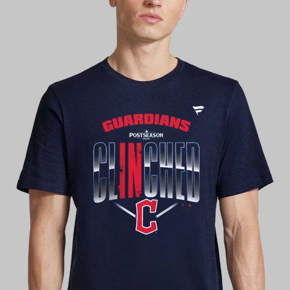 Cleveland Guardians 2026 MLB Postseason Locker Room Clinched T-Shirt Gifts For Guardians Fans - Foxy23shop