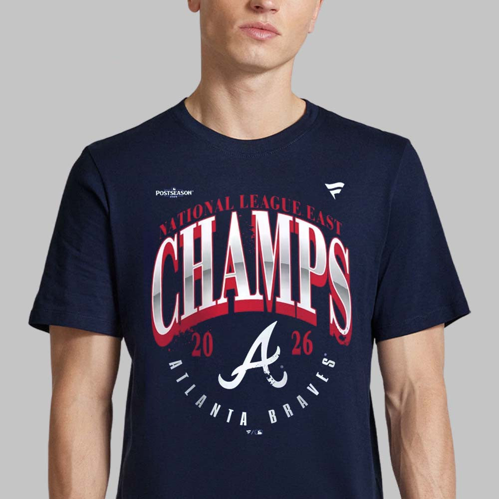 Atlanta Braves Fanatics 2026 NL West Division Champions Locker Room T-Shirt Atlanta Braves Gear - Foxy23shop