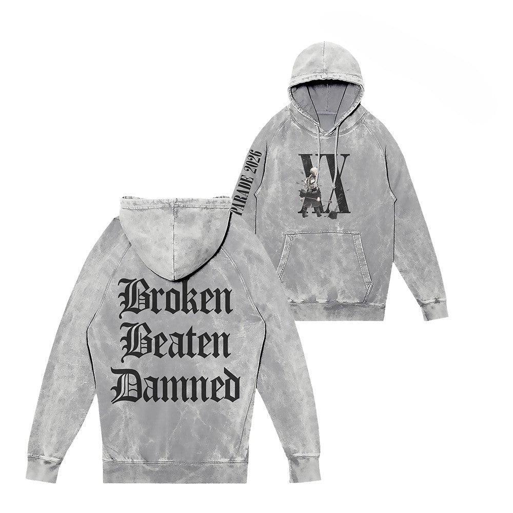 My Chemical Romance Merch Broken Beaten Damned XX Hoodie Rock Music Fan Gifts - Foxy23shop