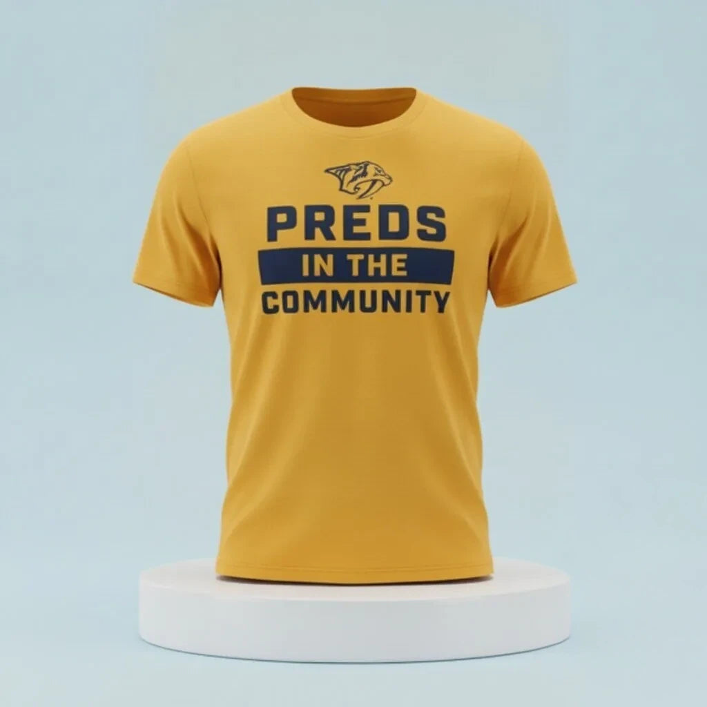 Nashville Predators In The Community T-Shirt Nashville Predators Clothing Fam Gifts - Foxy23shop