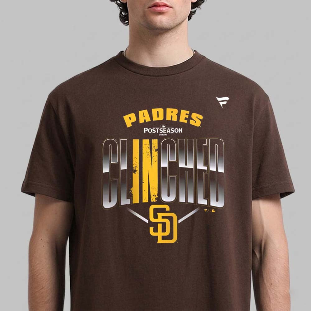 San Diego Padres 2026 MLB Postseason Locker Room Clinched T-Shirt San Diego Padres Clothes - Foxy23shop