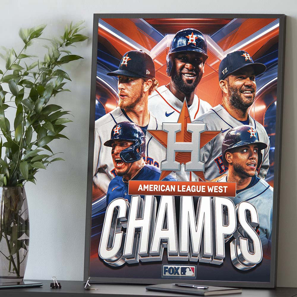 Congrats Houston Astros AL West Division Champions 2026 Poster Best Gifts For Astros Fans - Foxy23shop