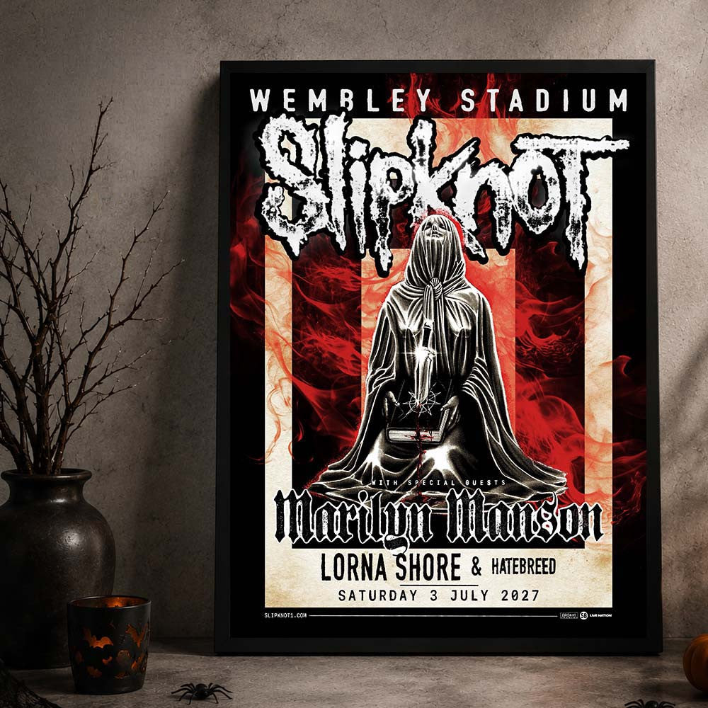 Slipknot Wembley Stadium Home Decor Poster Slipknot Concert Poster Gift Idea For Fans - Foxy23shop