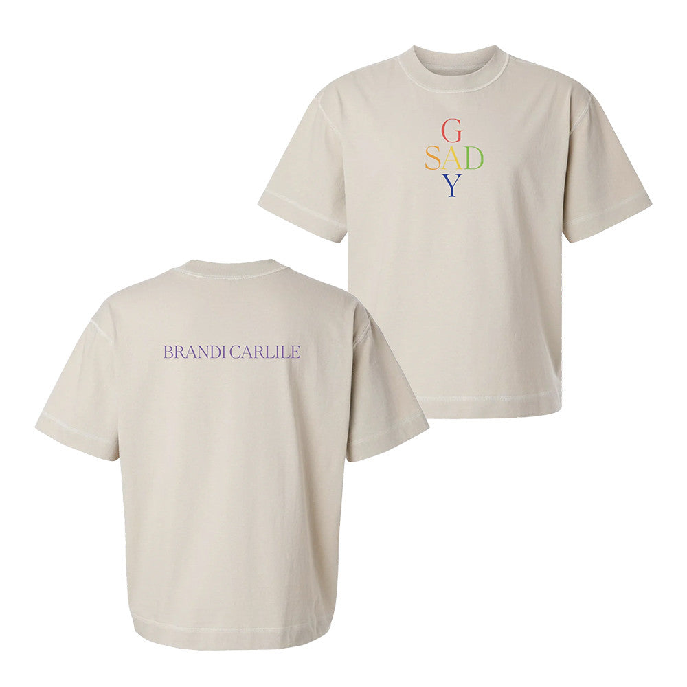 Brandi Carlile Merch Sad Gay Logo T-Shirt Gifts Idea For Brandi Carlile Fans - Foxy23shop