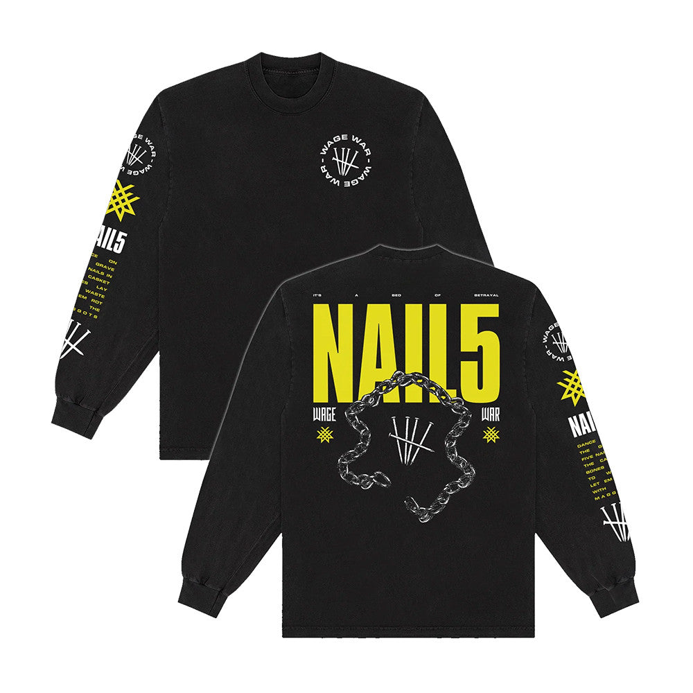 Fearless Records Store Merch Nail5 Long Sleeve Shirt Gifts For Boyfriend - Foxy23shop