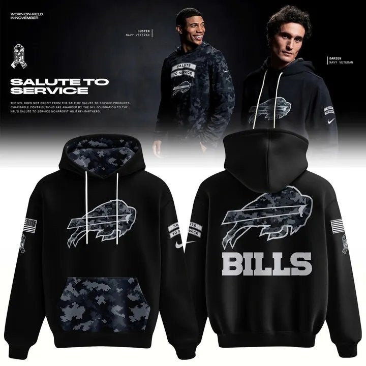 Buffalo Bills Merch 2026 NFL Salute To Service Hoodie Bills Mafia Gifts - Foxy23shop