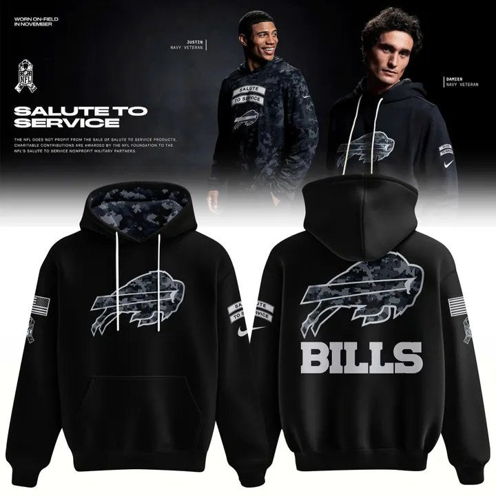 Buffalo Bills Merch 2026 NFL Salute To Service Hoodie Gifts For Bills Mafia - Foxy23shop