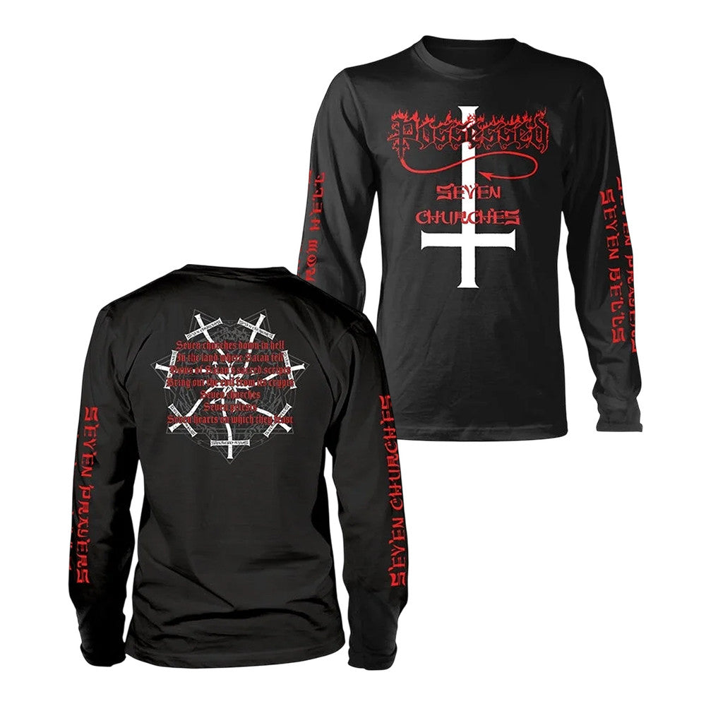 Night Shift Merch Possessed Seven Churches Long Sleeve Shirt Music Lover Gifts - Foxy23shop