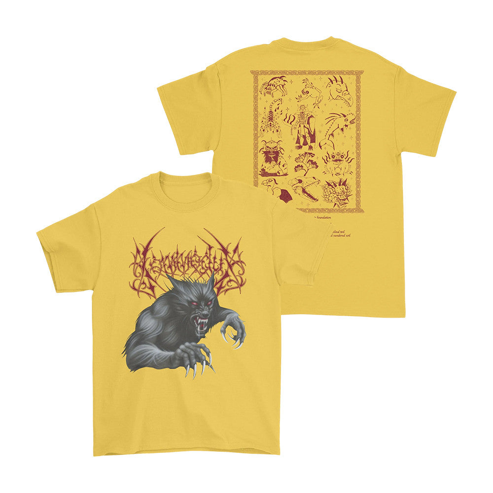 Night Shift Merch Kommodus Gilded Scar Tissue Wolf T-Shirt Gift Ideas For Kommodus Fans - Foxy23shop