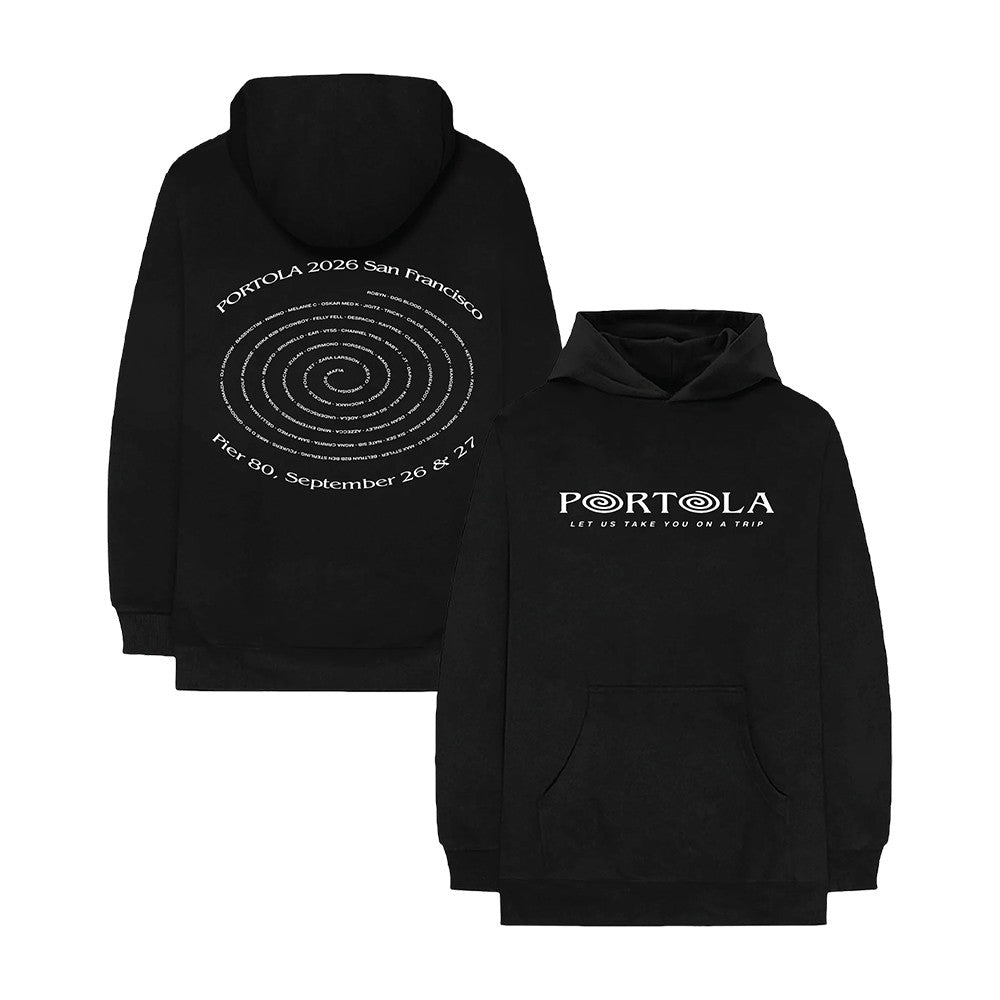Portola Music Festival Merch 2026 Spiral 2026 Lineup Hoodie Streetwear Gifts For Music Lovers - Foxy23shop