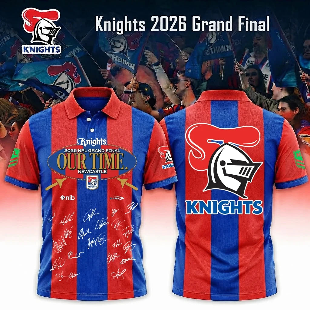 Newcastle Knights Merch NRL 2026 Grand Final Polo Shirt Best Gifts For Rugby Fans - Foxy23shop