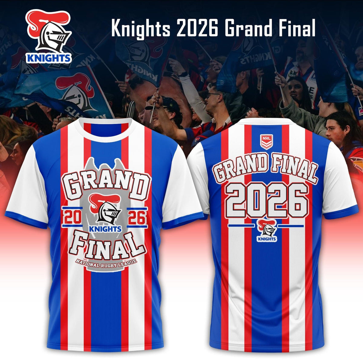 Newcastle Knights Merch Newcastle Knights 2026 Grand Final T-Shirt Best Gifts For RugbyFans - Foxy23shop