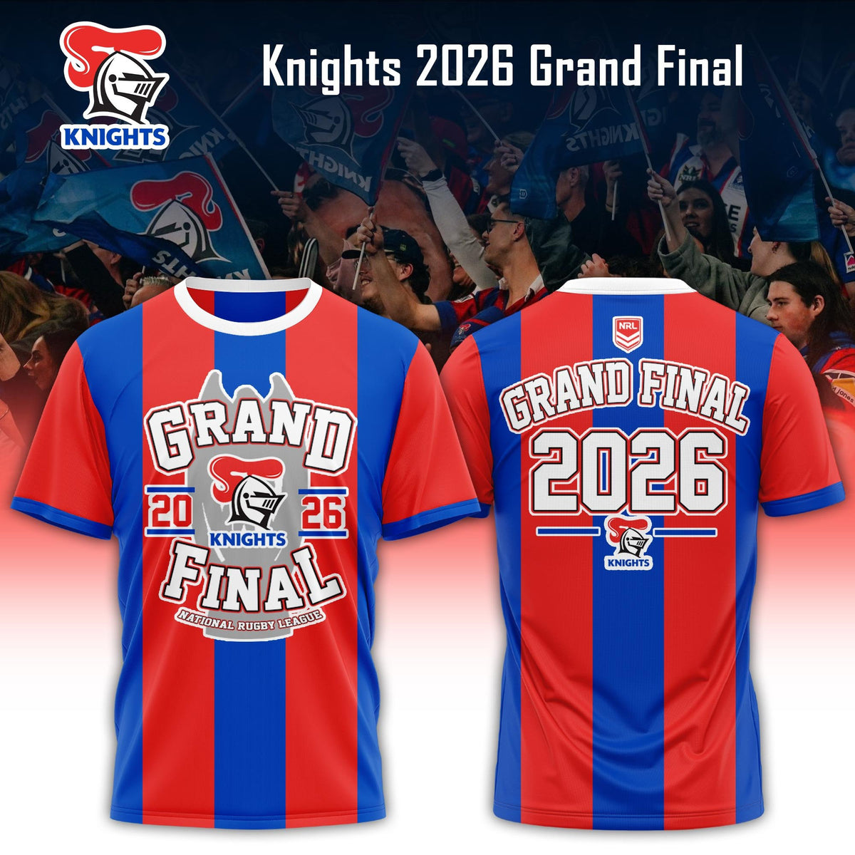 Newcastle Knights Merch 2026 Grand Final Our Time T-Shirt Newcastle Knights Lover Gifts - Foxy23shop