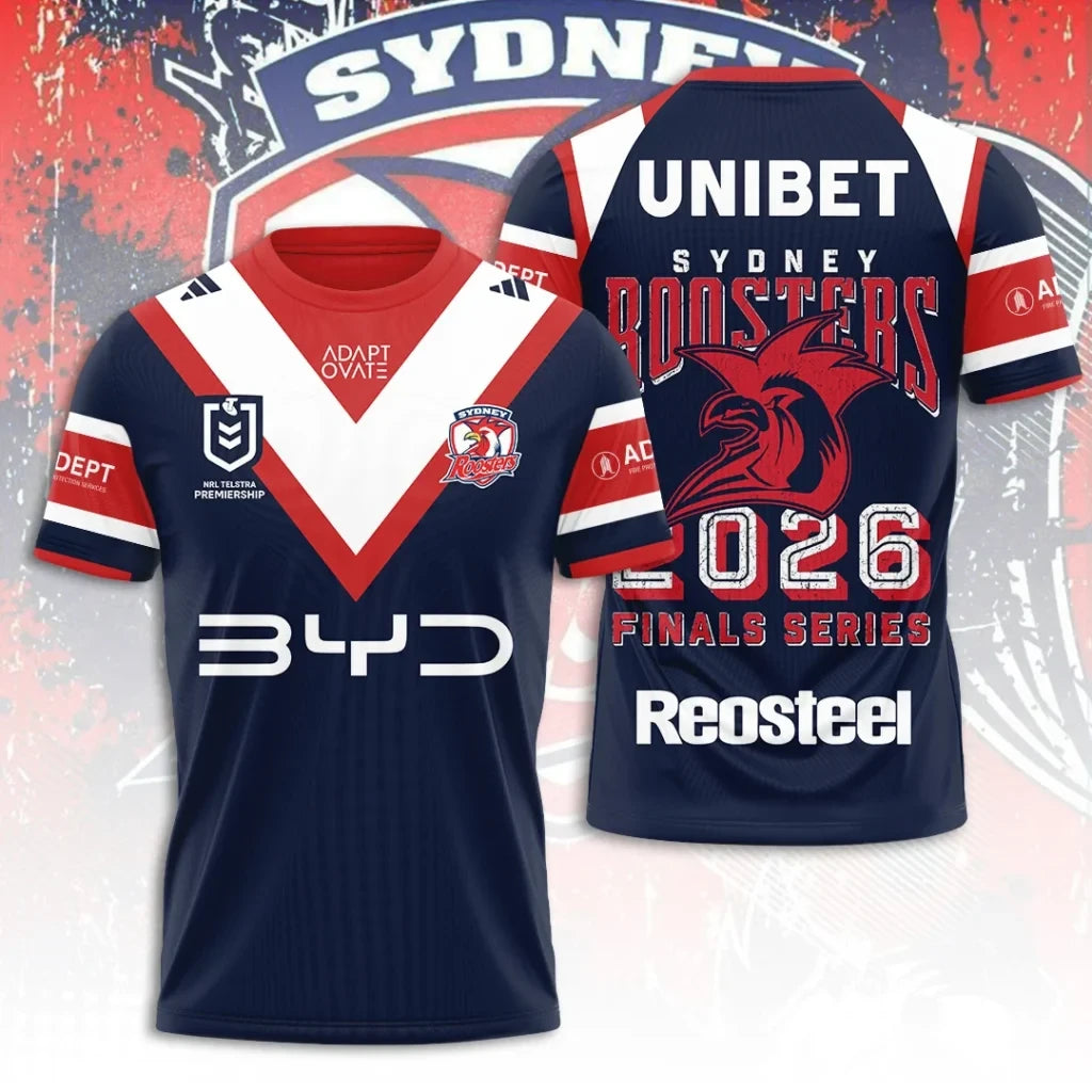Sydney Roosters Merch 2026 Finals Series Supporter T-Shirt Presents For Rugby Fans - Foxy23shop