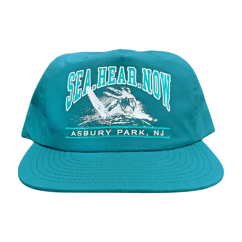 Sea Hear Now Festival Firstport X Shn Flatbill Teal Snapback Hat Sea Hear Now Festival Merch Fan Gifts - Foxy23shop