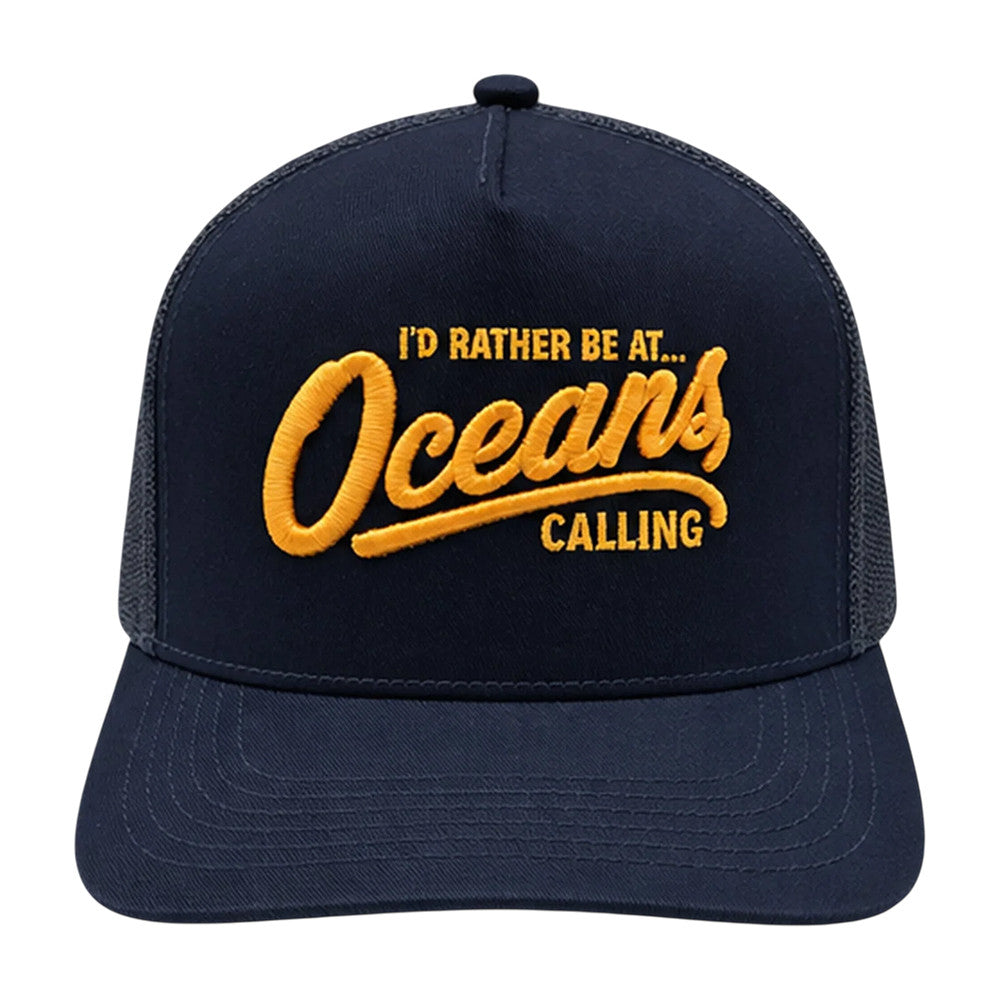 Oceans Calling Festival Id Rather Be At Trucker Hat 2026 Music Fest Cap Gift For Fans - Foxy23shop