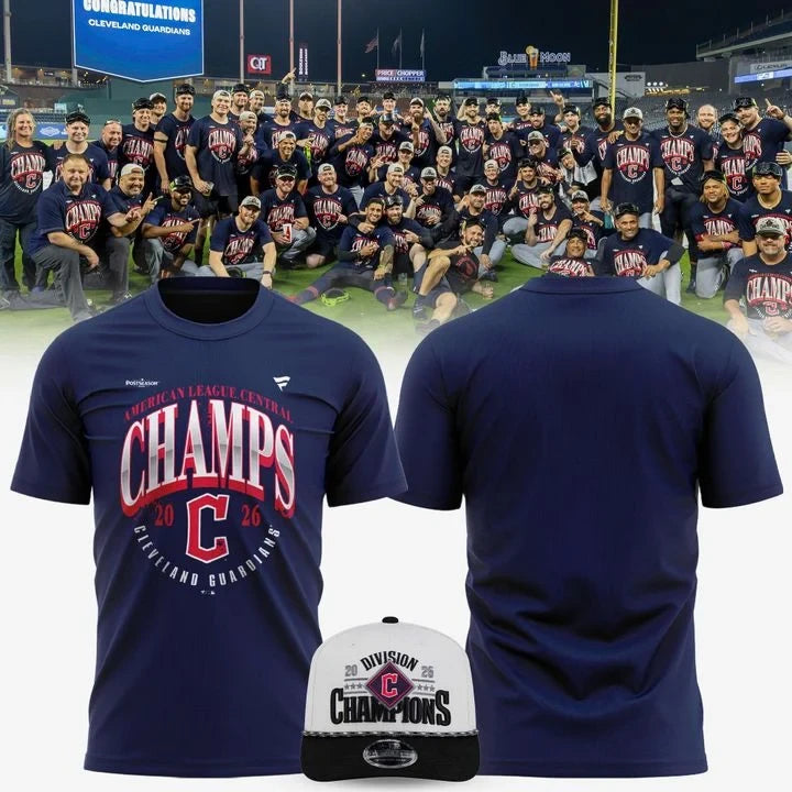 Cleveland Guardians Merch 2026 AL Central Division Champions T-Shirt Gifts Idea For Brother - Foxy23shop