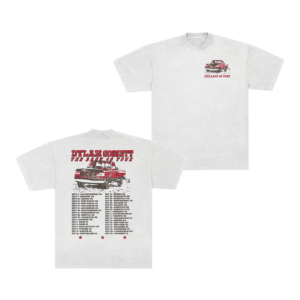 Dylan Gossett Merch Back 40 Tour T-Shirt Dylan Gossett Concert Outfits Presents For Fans - Foxy23shop