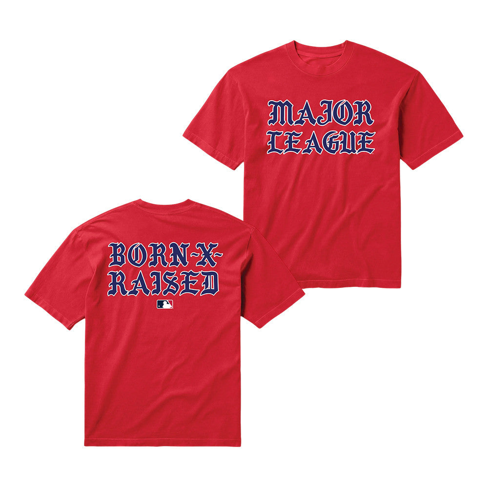 Born x Raised Store Merch MLB Major League Red Shirt Presents For Baseball Lover - Foxy23shop