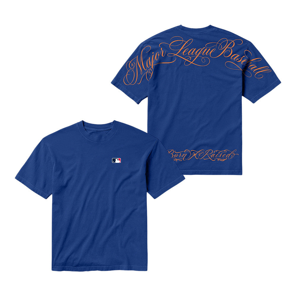 Born x Raised Store Merch MLB Major League Script Shirt Unique Gifts For Fans - Foxy23shop