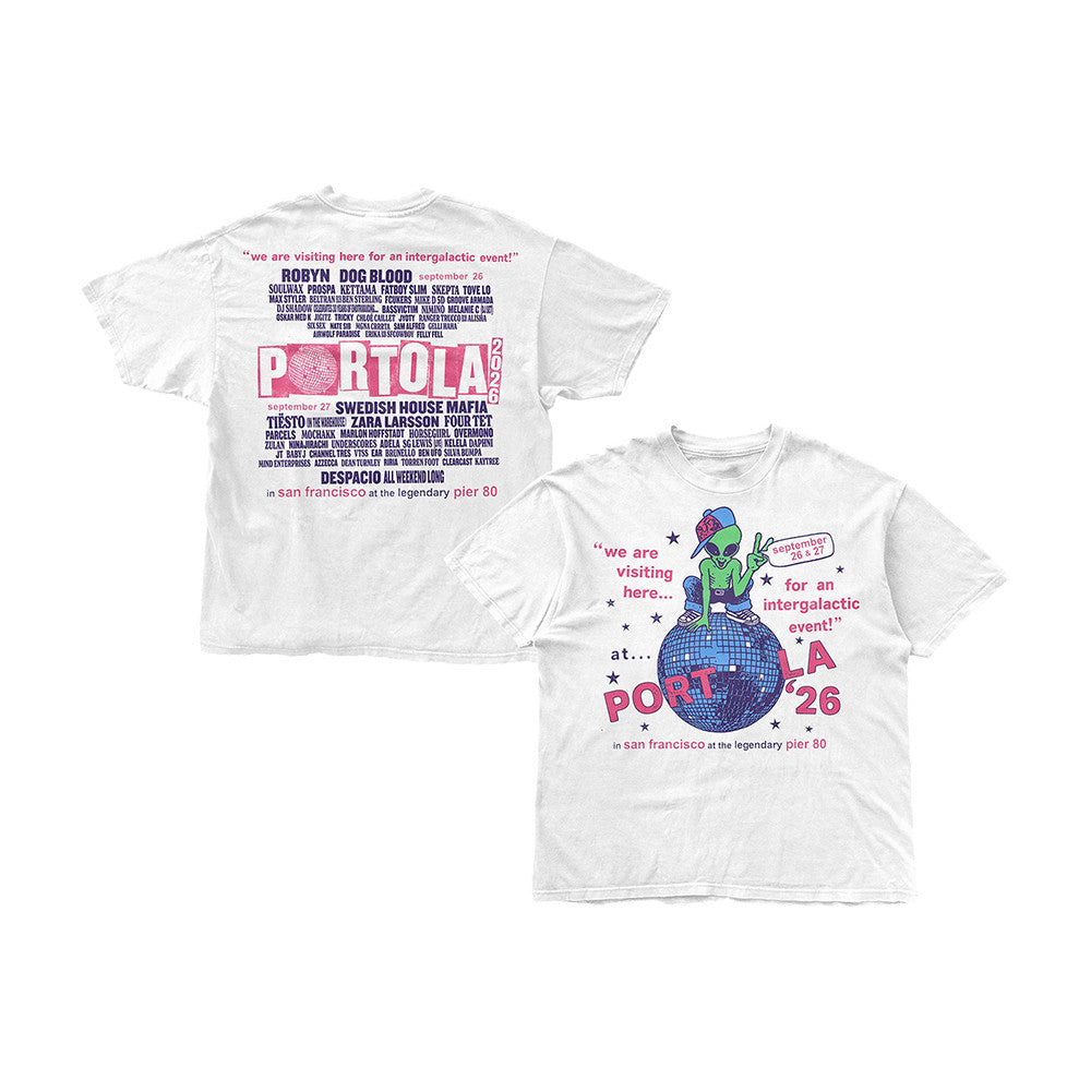 Portola Music Festival Mech 2026 Disco Martian 2026 Lineup T-Shirt Gifts For Music Buffs - Foxy23shop