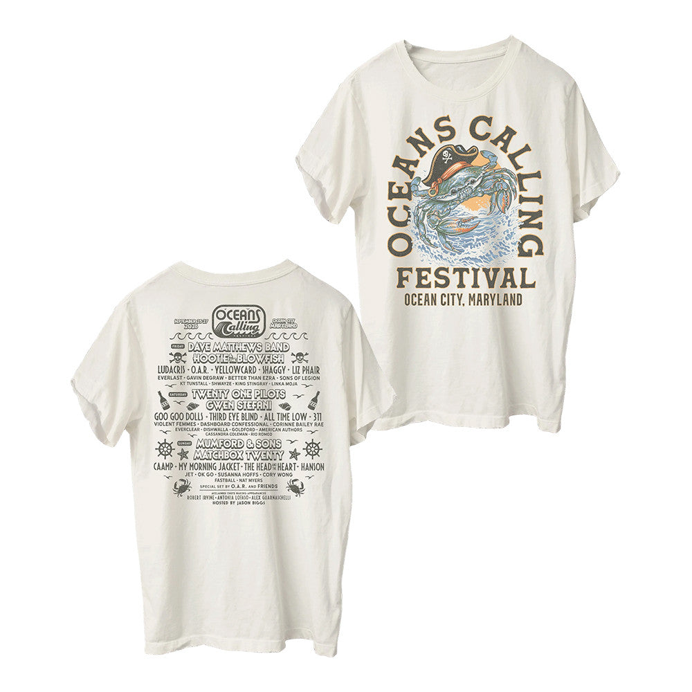 Oceans Calling Festival Merch Crab Captain Lineup 2026 T-Shirt Gifts For Music Buffs - Foxy23shop