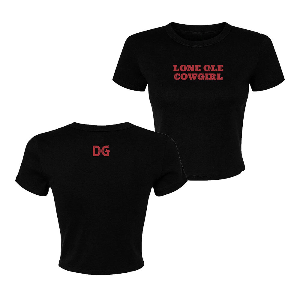 Dylan Gossett Lone Ole Cowgirl Cropped Shirt Dylan Gossett Clothing Gifts For Music Lover - Foxy23shop